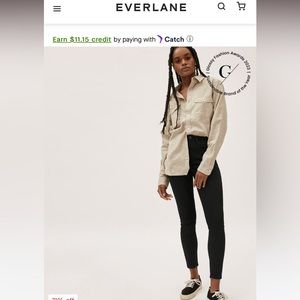 Everlane high rise skinny jeans, black, size 28